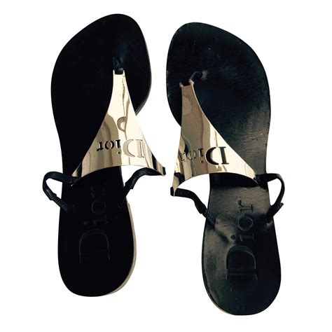 ciabatte dior costo|Sandali Dior in Pelle Nero taglia 38 EU .